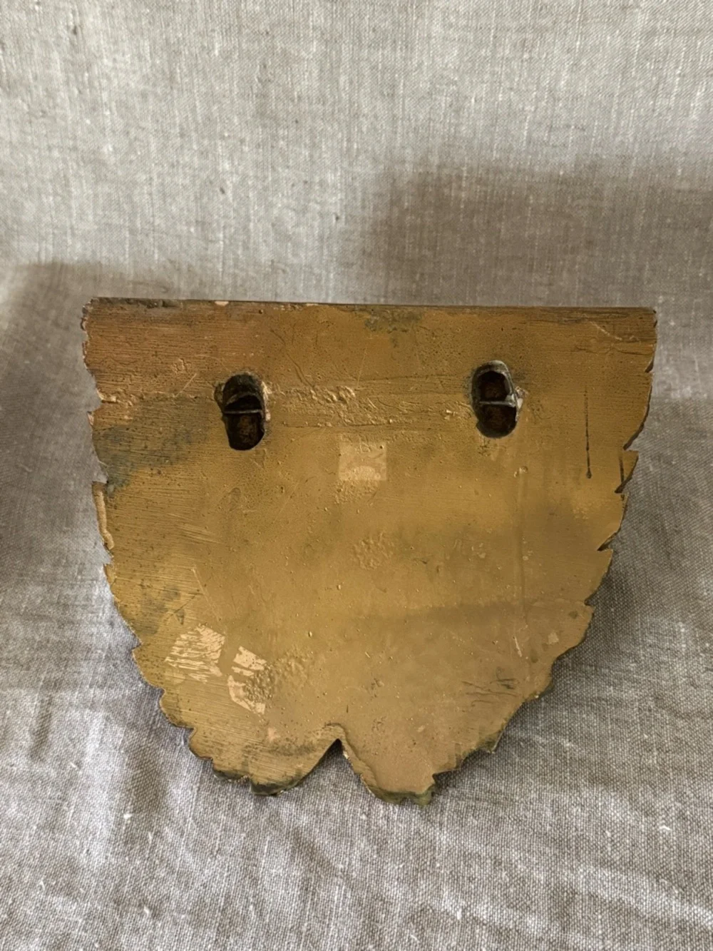 Vintage Gold Cherub Wall Sconce Shelf